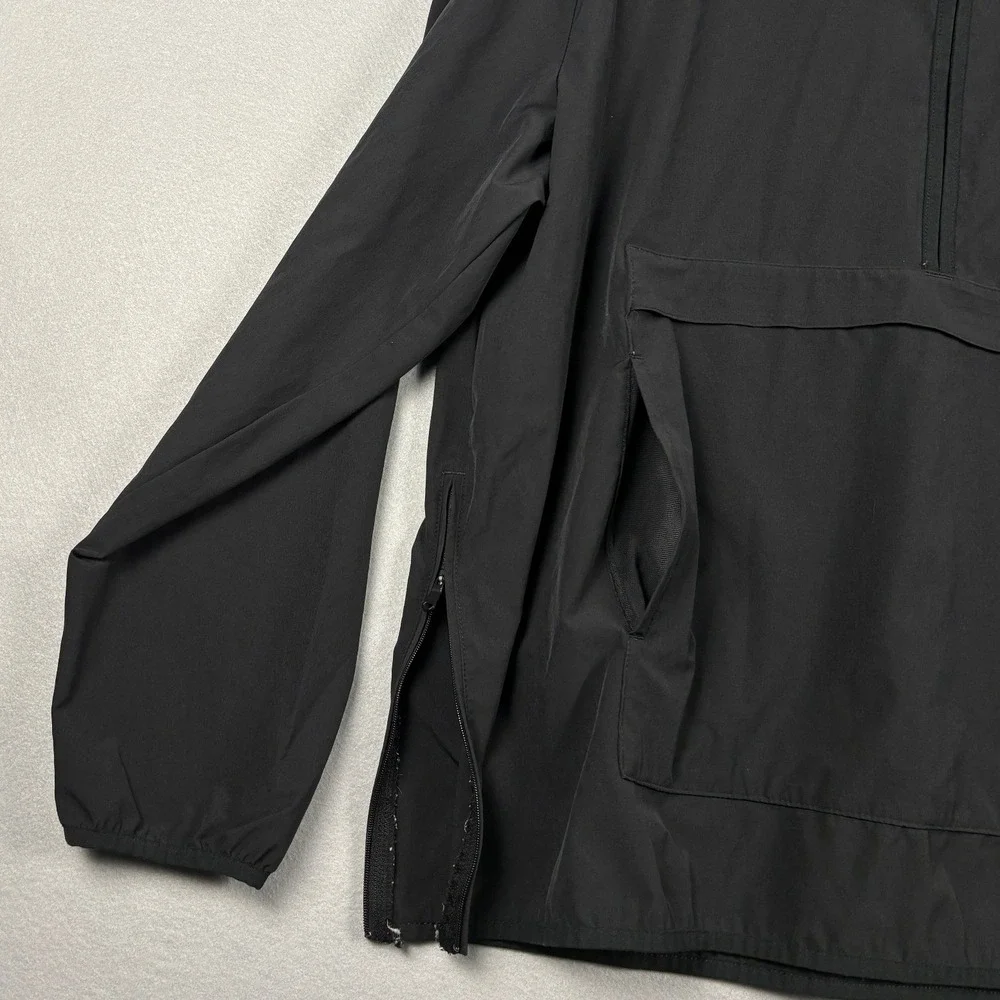 Adidas Softball 1/4 Zip Windbreaker Jacket Pullover XL Black IS1057